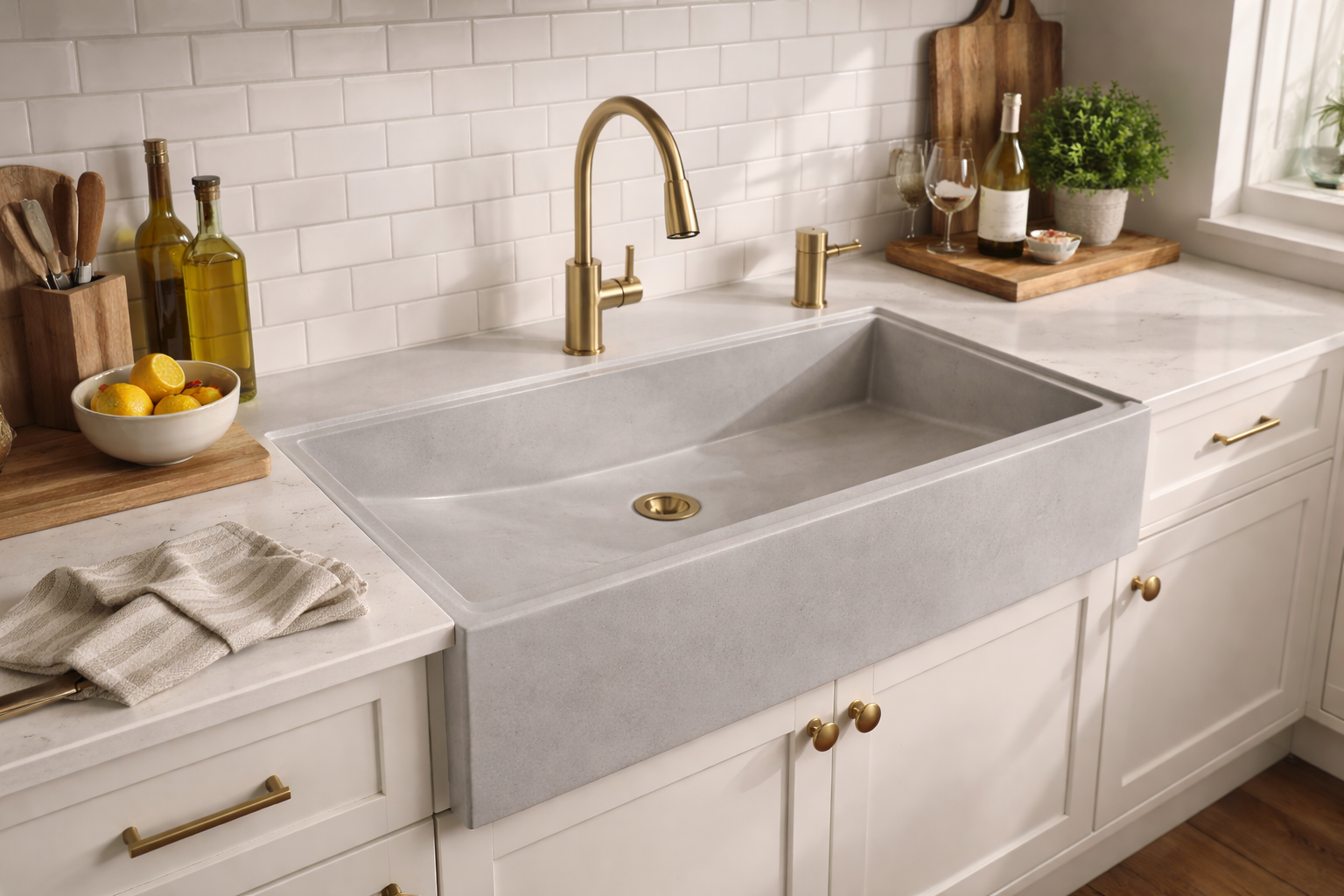 Concrete Kitchen Sinks