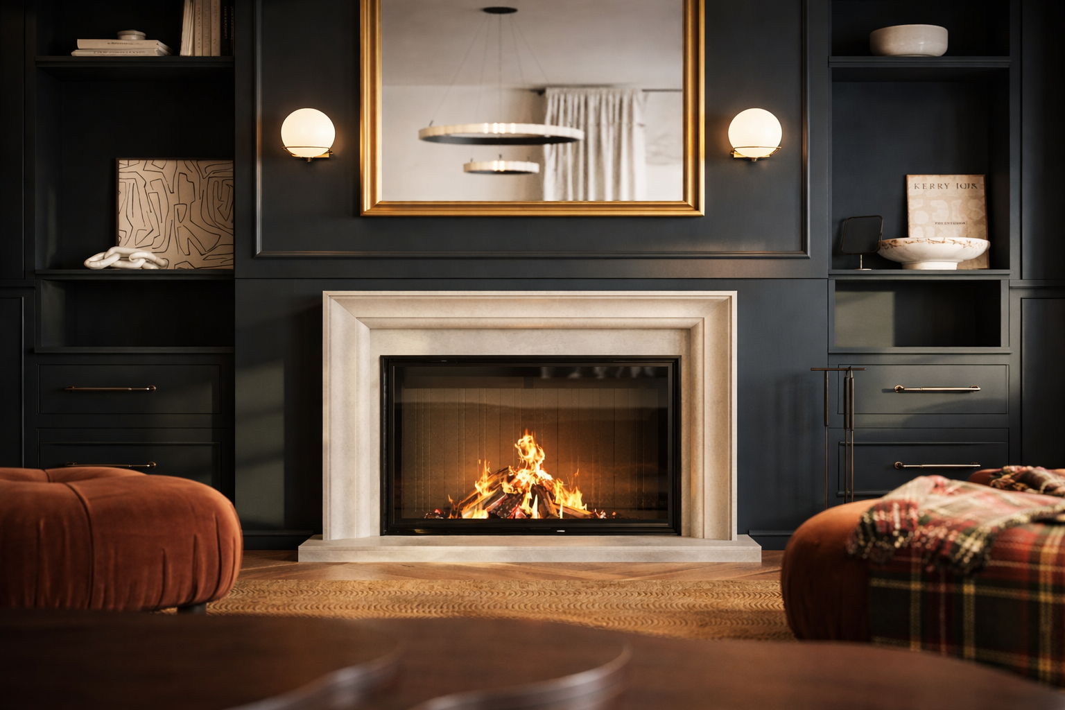 Concrete Fireplace Surrounds
