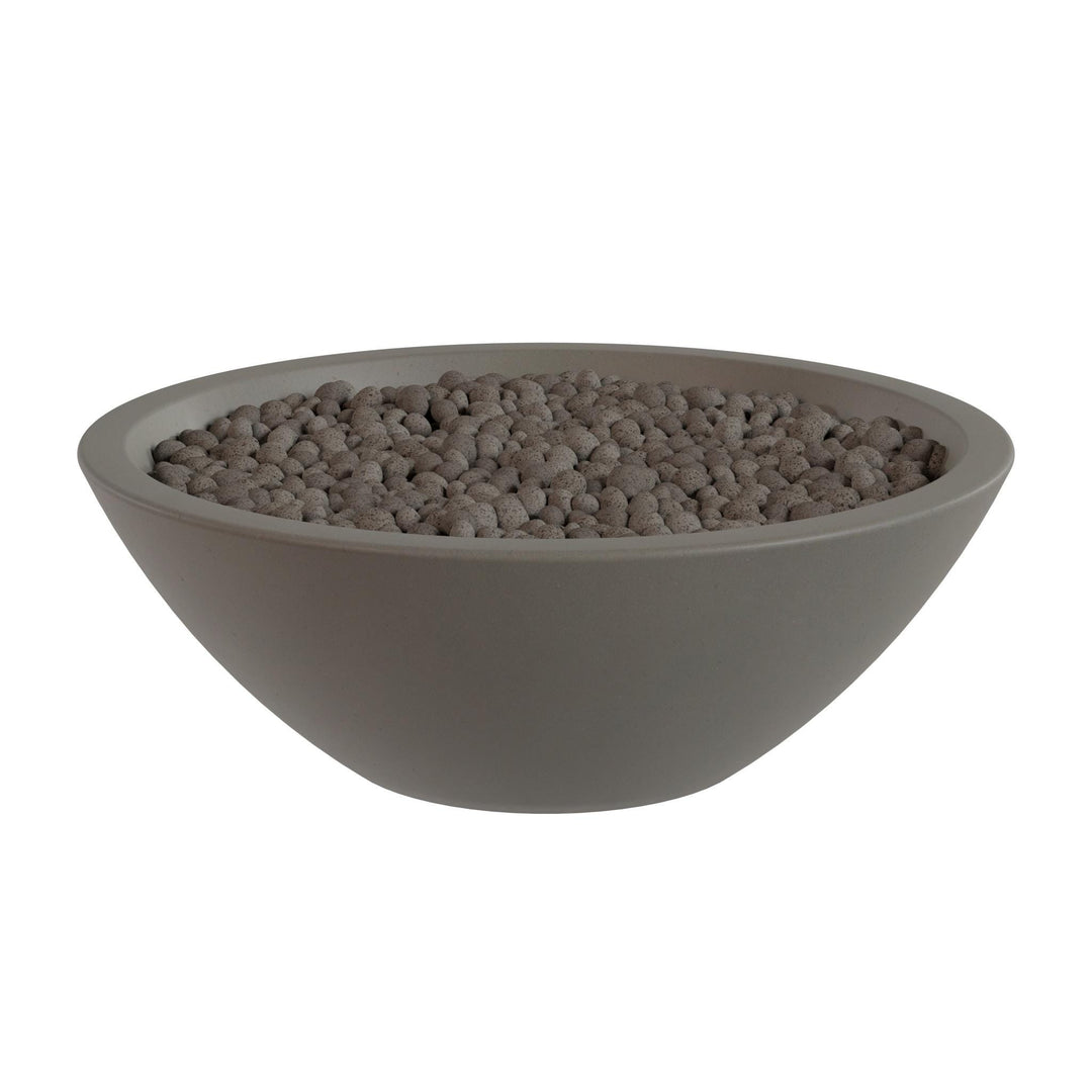 A gray bowl filled with small, round objects.