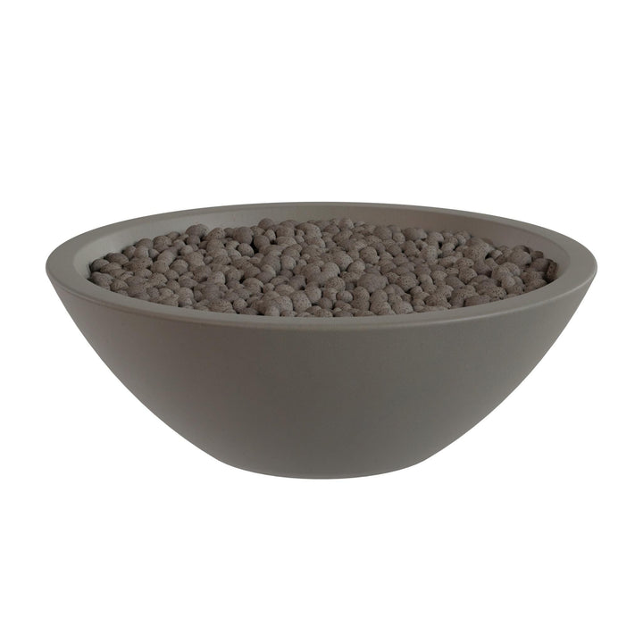 A gray bowl filled with small, round objects.