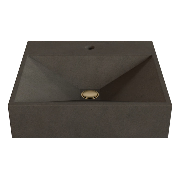 Bella Prism Vessel Faucet Ledge Sink - 20"
