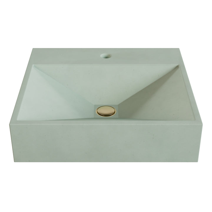 Bella Prism Vessel Faucet Ledge Sink - 20"