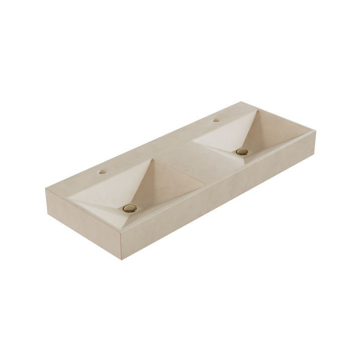 Bella Prism Vessel Faucet Ledge Sink - 48"
