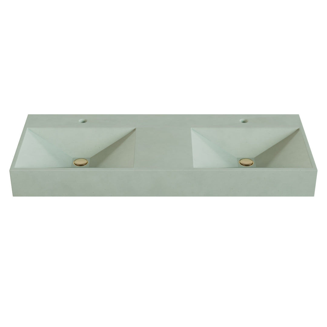 Bella Prism Vessel Faucet Ledge Sink - 48"