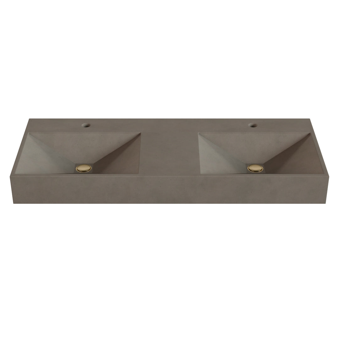 Bella Prism Vessel Faucet Ledge Sink - 48"