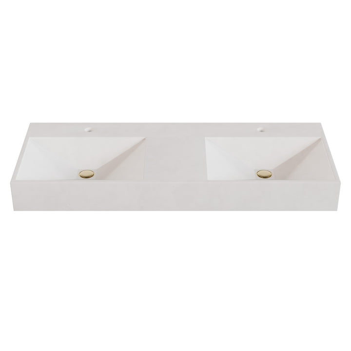 Bella Prism Vessel Faucet Ledge Sink - 48"