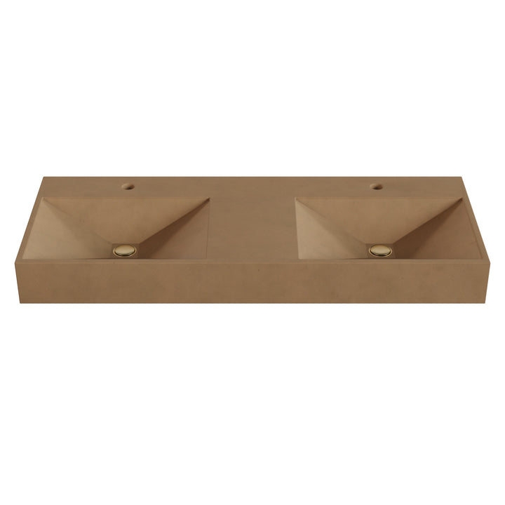 Bella Prism Vessel Faucet Ledge Sink - 48"