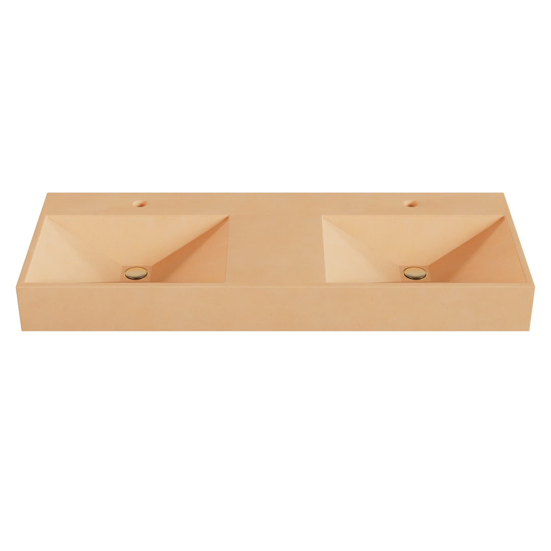 Bella Prism Vessel Faucet Ledge Sink - 48"