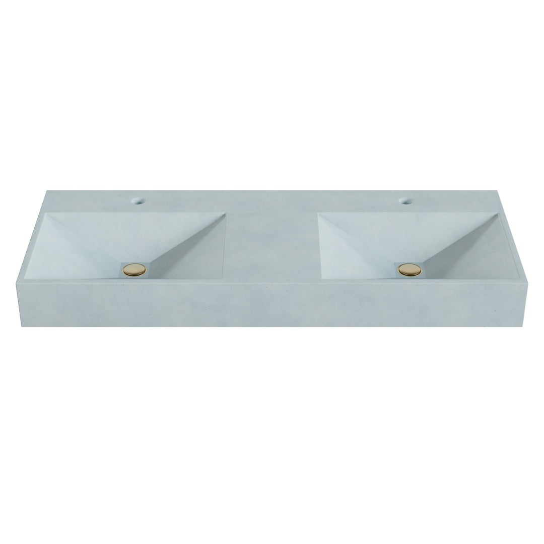 Bella Prism Vessel Faucet Ledge Sink - 48"