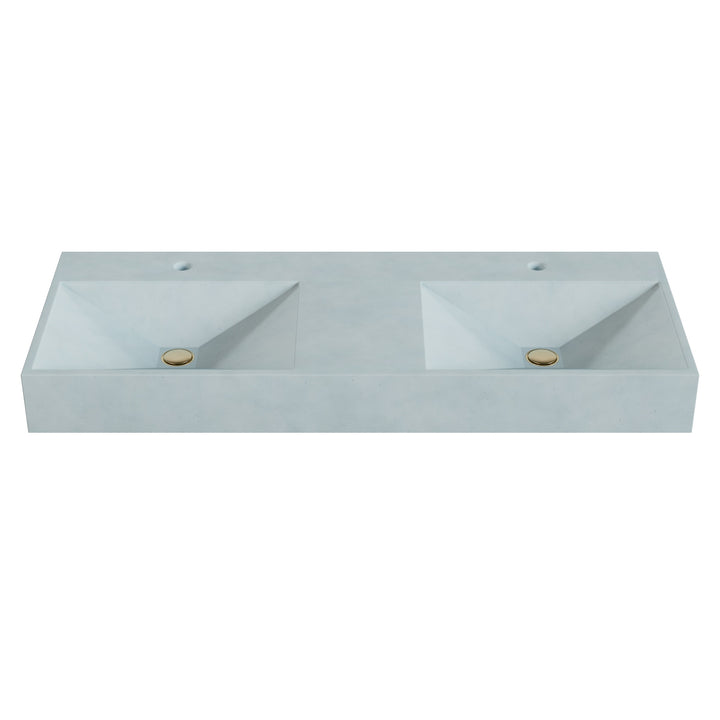 Bella Prism Vessel Faucet Ledge Sink - 48"