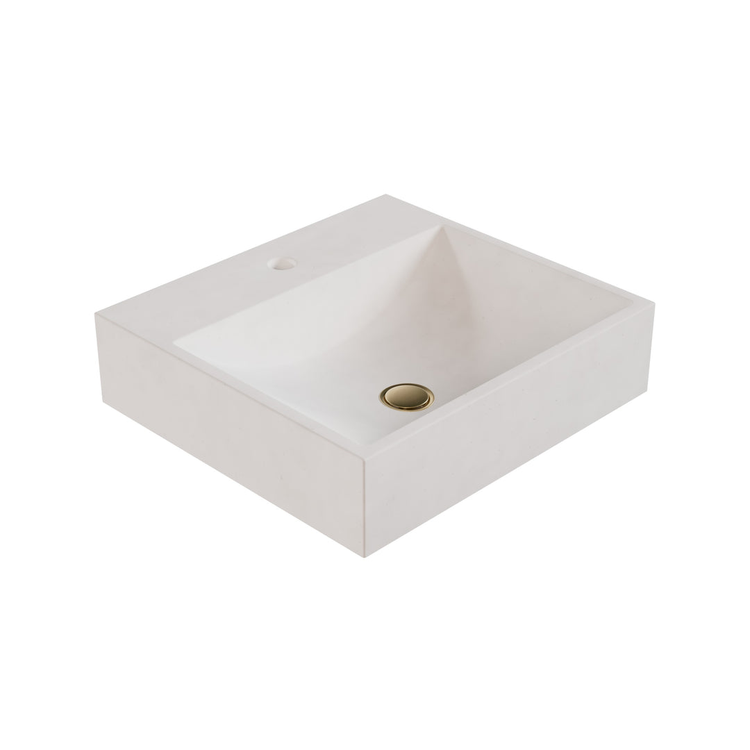 Chavo Barrel Vessel Faucet Ledge Sink - 20"