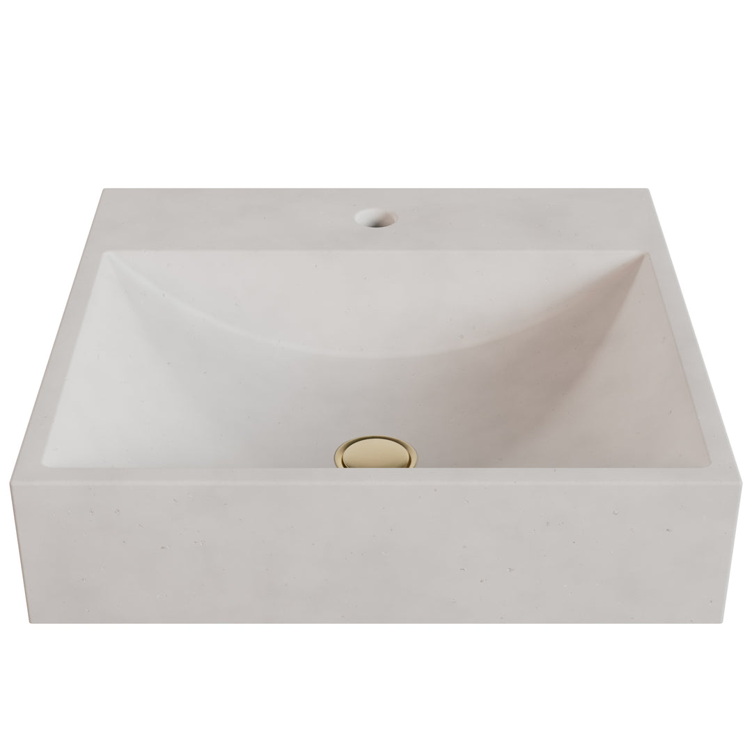 Chavo Barrel Vessel Faucet Ledge Sink - 20"