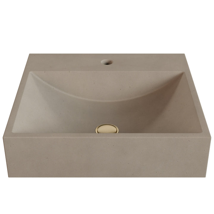Chavo Barrel Vessel Faucet Ledge Sink - 20"