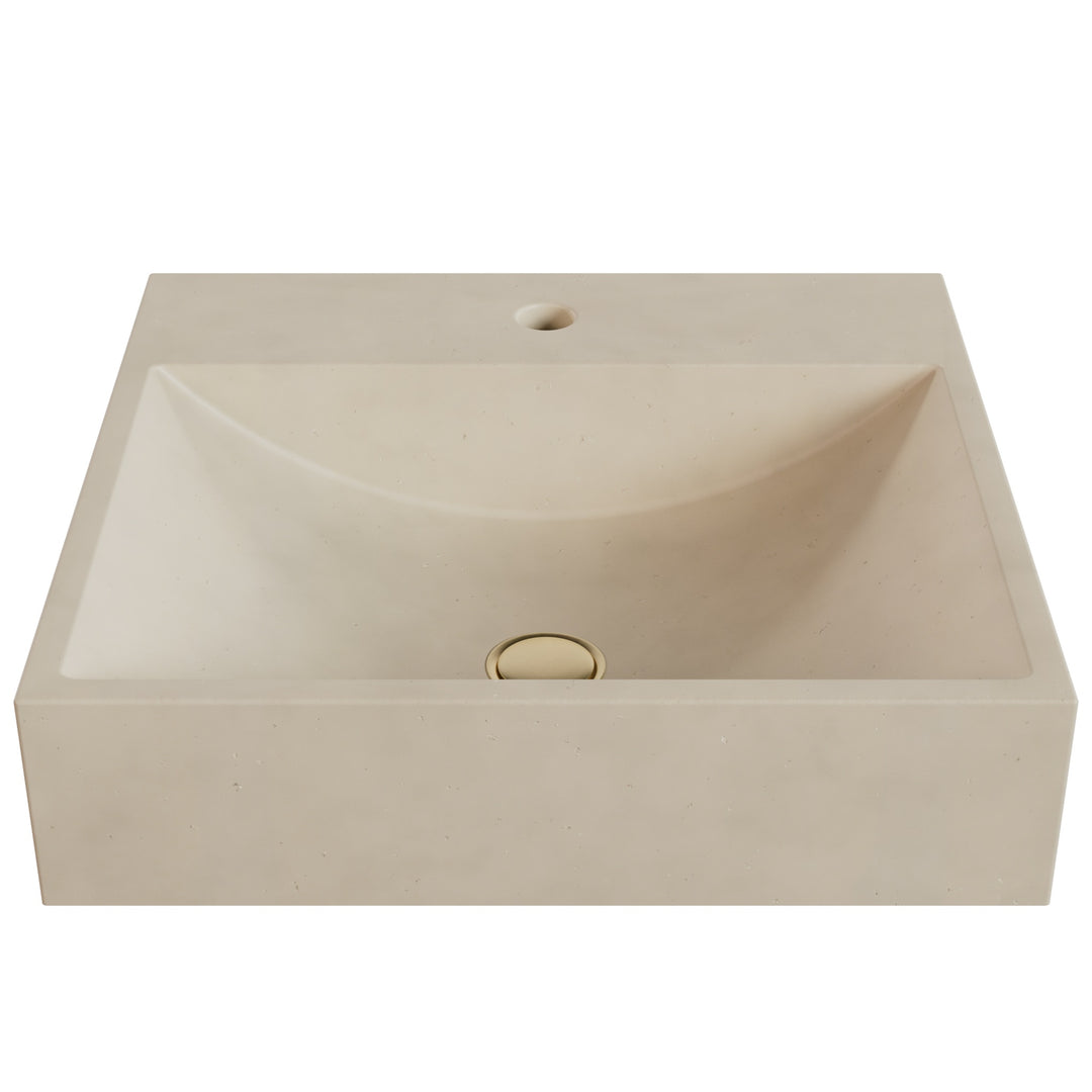 Chavo Barrel Vessel Faucet Ledge Sink - 20"