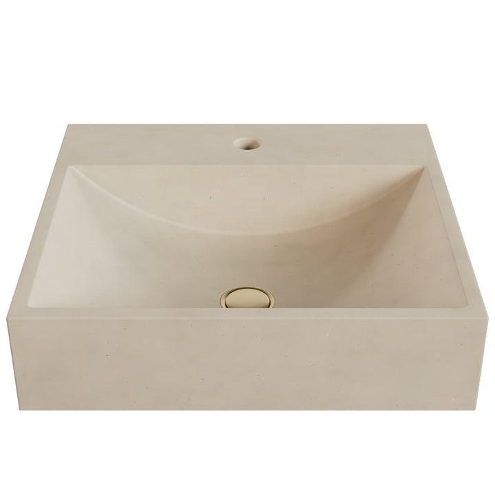 Chavo Barrel Vessel Faucet Ledge Sink - 20"