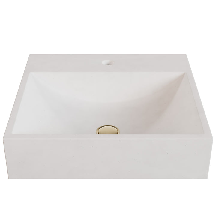 Chavo Barrel Vessel Faucet Ledge Sink - 20"