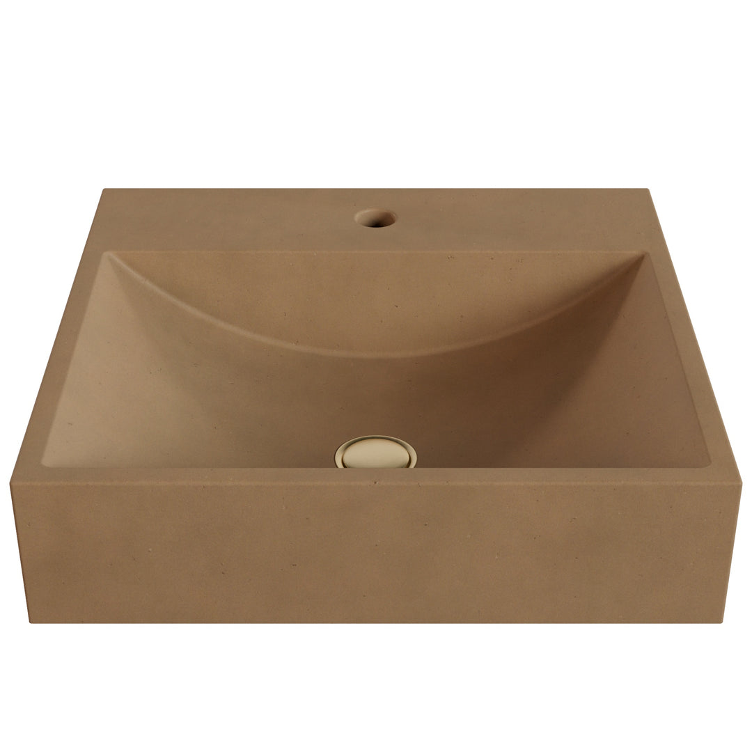 Chavo Barrel Vessel Faucet Ledge Sink - 20"