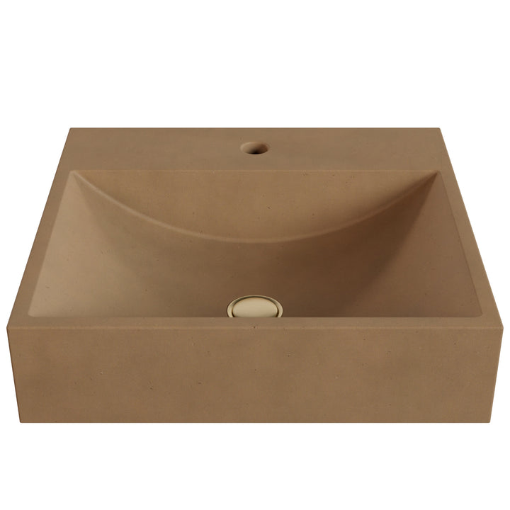 Chavo Barrel Vessel Faucet Ledge Sink - 20"