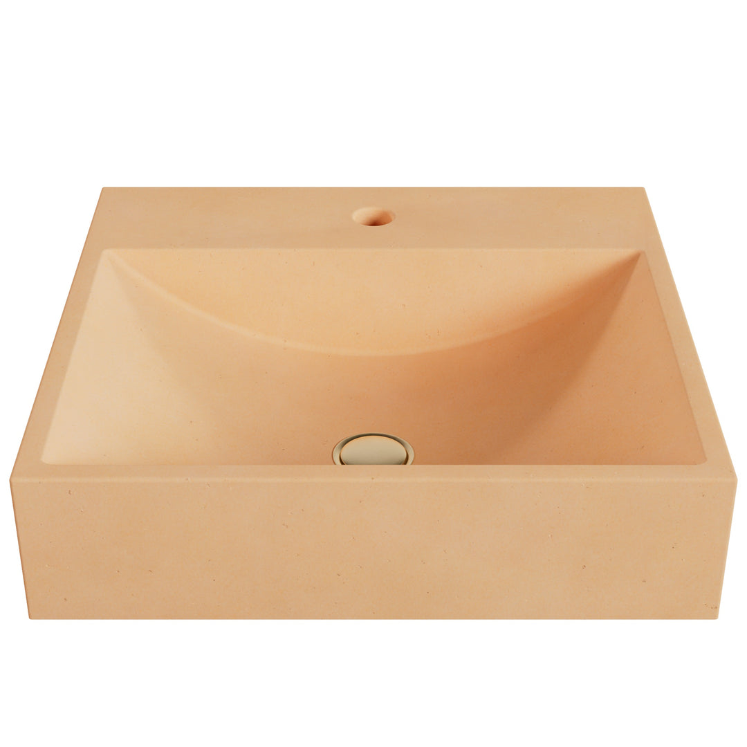Chavo Barrel Vessel Faucet Ledge Sink - 20"