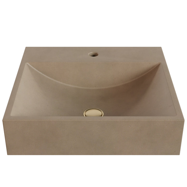 Chavo Barrel Vessel Faucet Ledge Sink - 20"