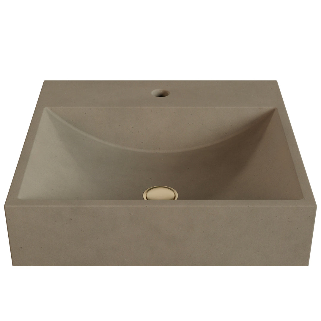 Chavo Barrel Vessel Faucet Ledge Sink - 20"