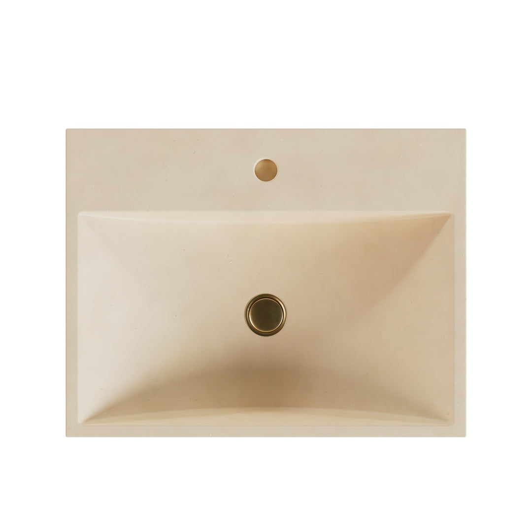 Chavo Barrel Vessel Faucet Ledge Sink - 24"