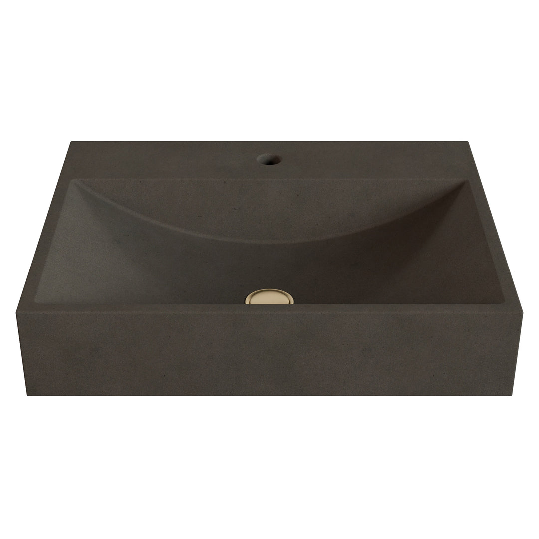 Chavo Barrel Vessel Faucet Ledge Sink - 24"