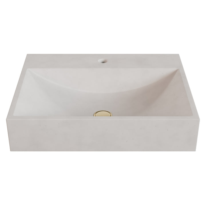 Chavo Barrel Vessel Faucet Ledge Sink - 24"