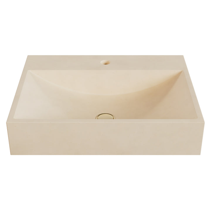 Chavo Barrel Vessel Faucet Ledge Sink - 24"