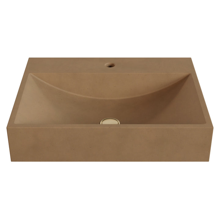 Chavo Barrel Vessel Faucet Ledge Sink - 24"