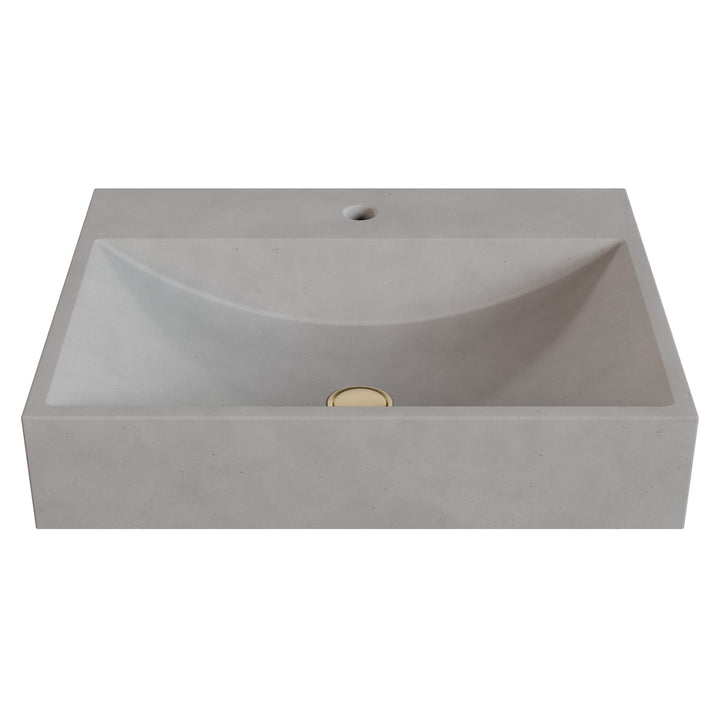 Chavo Barrel Vessel Faucet Ledge Sink - 24"