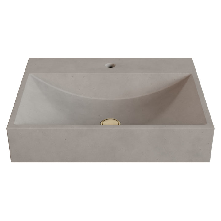 Chavo Barrel Vessel Faucet Ledge Sink - 24"