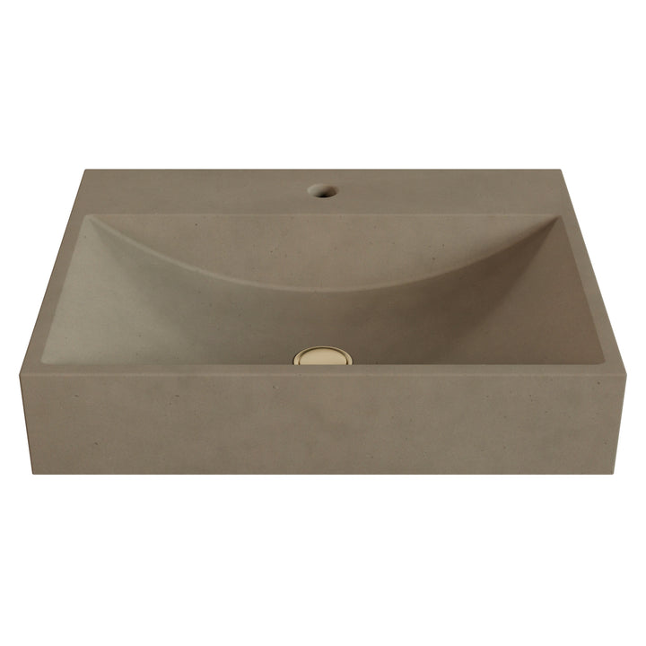 Chavo Barrel Vessel Faucet Ledge Sink - 24"