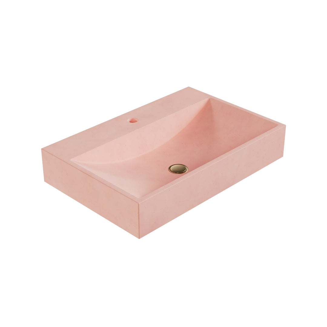 Chavo Barrel Vessel Faucet Ledge Sink - 28"