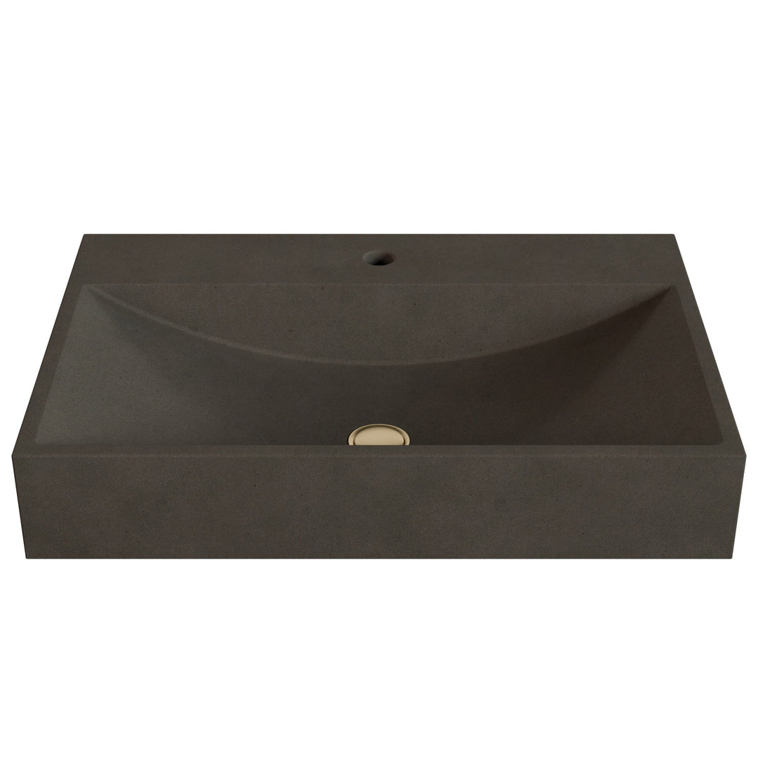 Chavo Barrel Vessel Faucet Ledge Sink - 28"