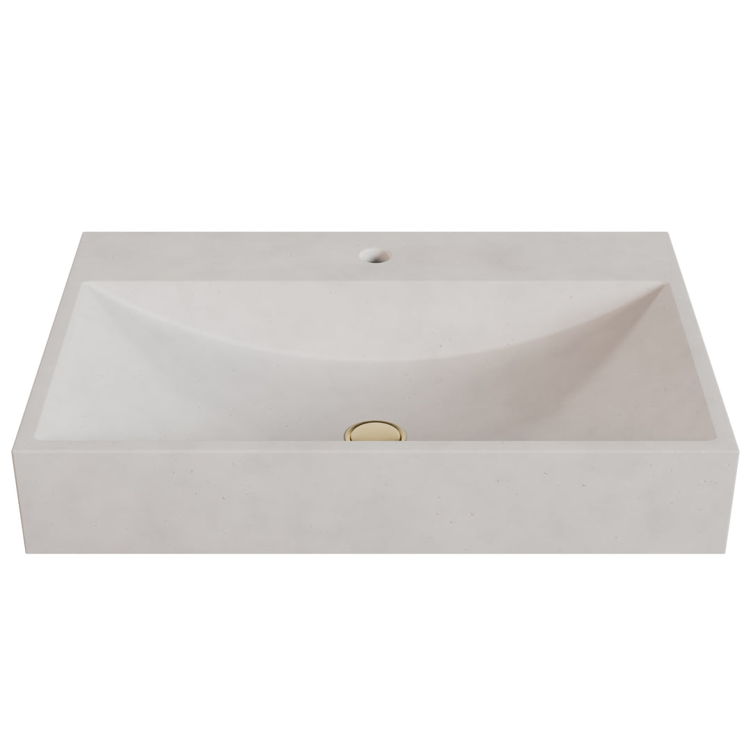 Chavo Barrel Vessel Faucet Ledge Sink - 28"
