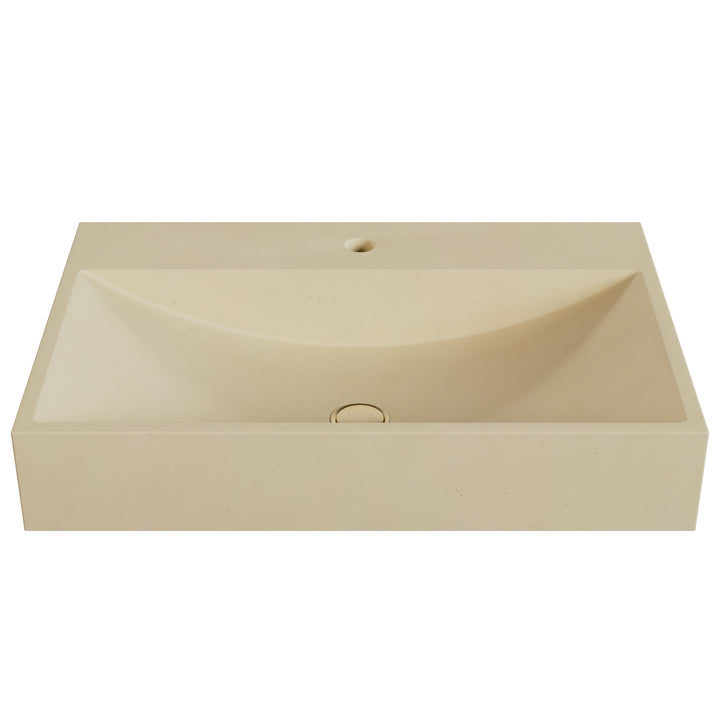 Chavo Barrel Vessel Faucet Ledge Sink - 28"