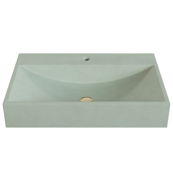 Chavo Barrel Vessel Faucet Ledge Sink - 28"