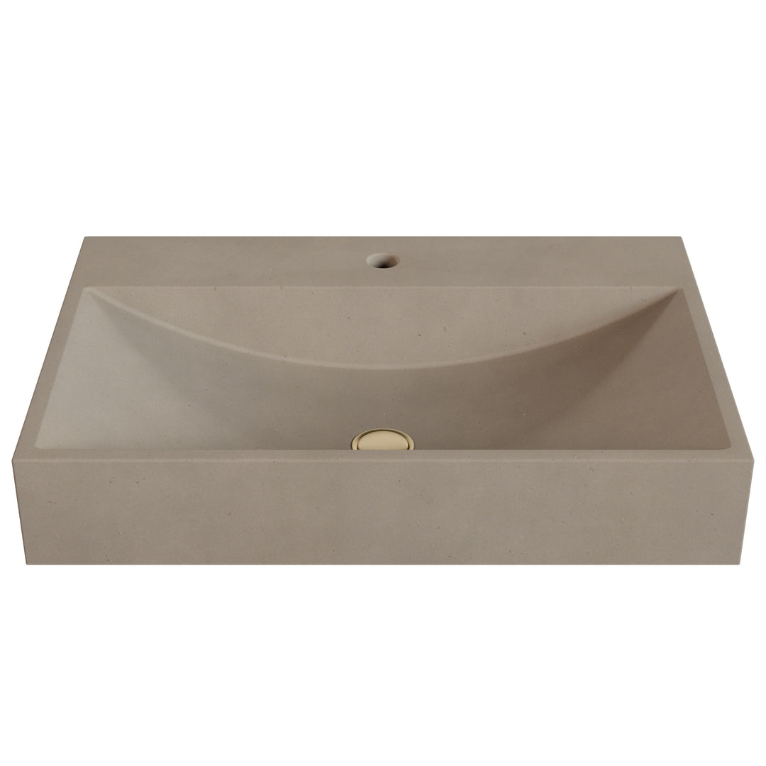 Chavo Barrel Vessel Faucet Ledge Sink - 28"