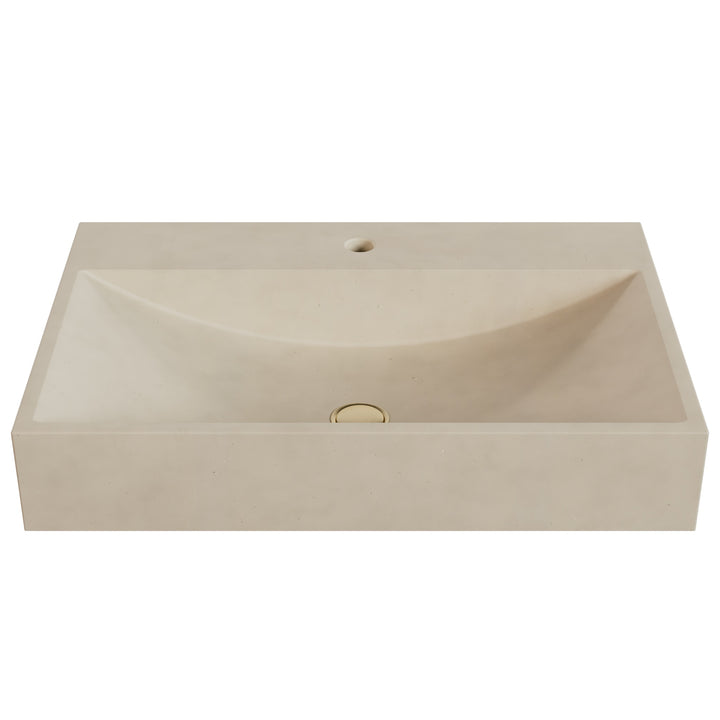 Chavo Barrel Vessel Faucet Ledge Sink - 28"
