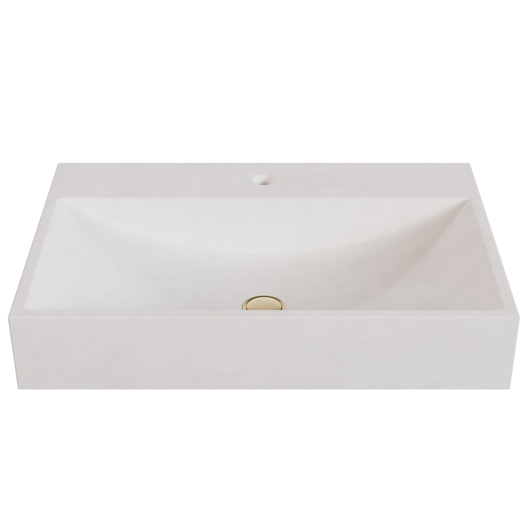 Chavo Barrel Vessel Faucet Ledge Sink - 28"