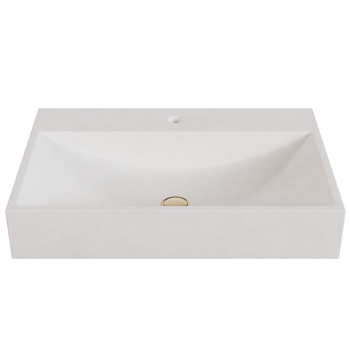 Chavo Barrel Vessel Faucet Ledge Sink - 28"