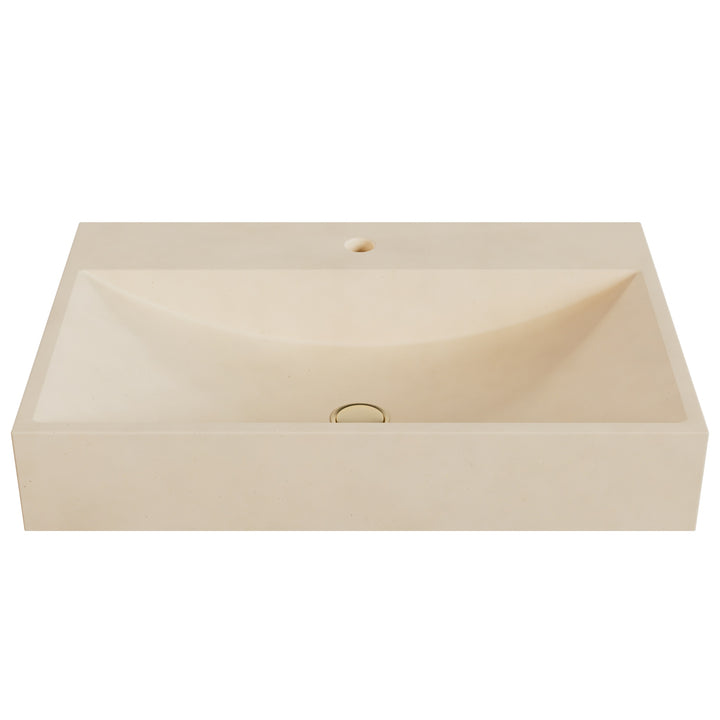 Chavo Barrel Vessel Faucet Ledge Sink - 28"