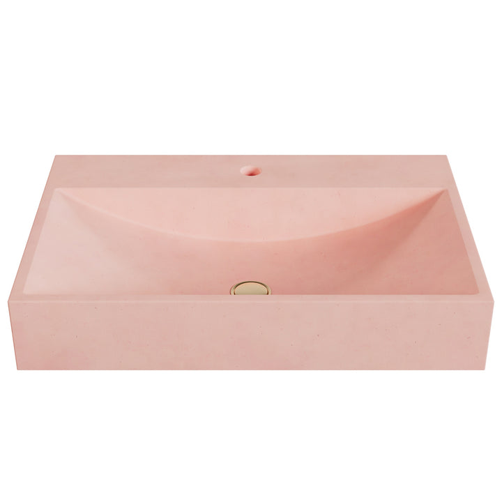 Chavo Barrel Vessel Faucet Ledge Sink - 28"
