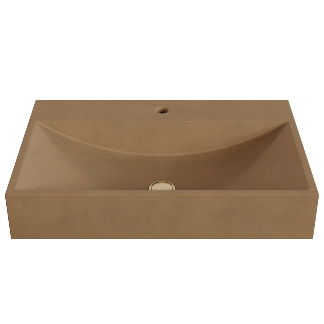 Chavo Barrel Vessel Faucet Ledge Sink - 28"