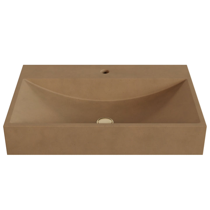 Chavo Barrel Vessel Faucet Ledge Sink - 28"