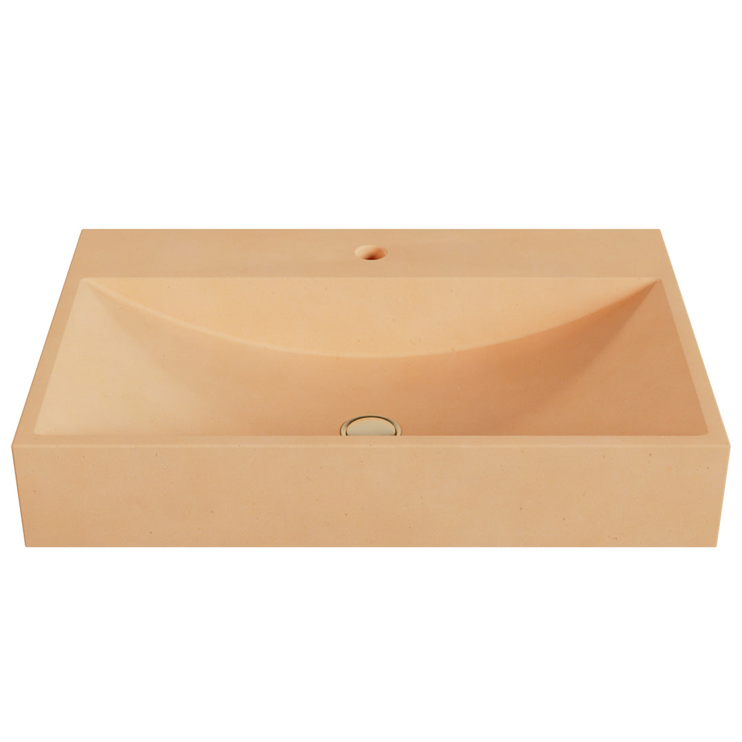 Chavo Barrel Vessel Faucet Ledge Sink - 28"