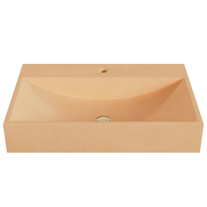 Chavo Barrel Vessel Faucet Ledge Sink - 28"
