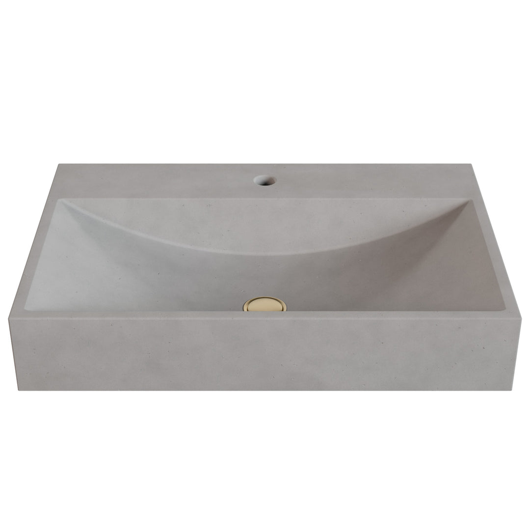 Chavo Barrel Vessel Faucet Ledge Sink - 28"