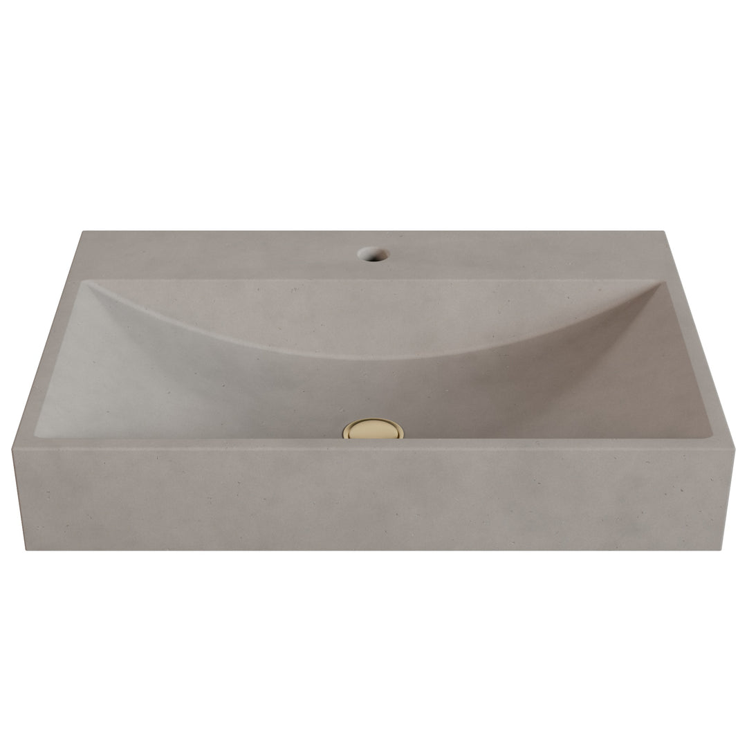 Chavo Barrel Vessel Faucet Ledge Sink - 28"